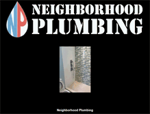 Tablet Screenshot of neighborhoodplumbingsf.com